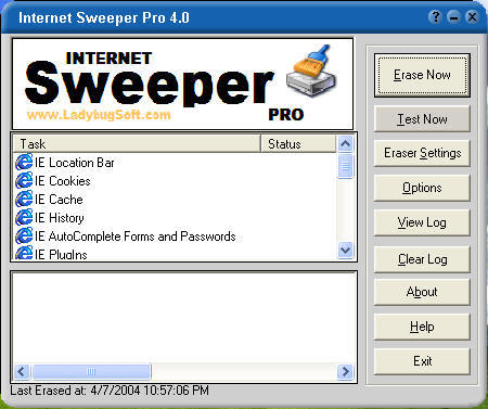Internet Sweeper Pro Screenshot